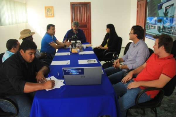 Reunião para realização do PMSB – Plano Municipal de Saneamento Básico.