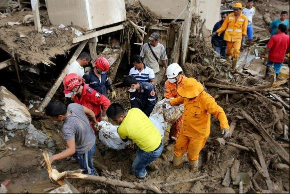 Sobe para 254 o número de mortos em consequência das enchentes na Colômbia