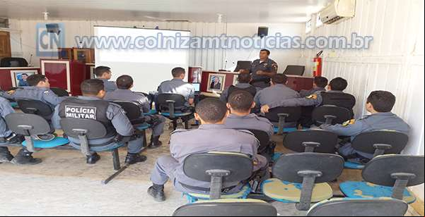 Policiais militares de Colniza recebem orientação sobre a Lei Maria da Penha