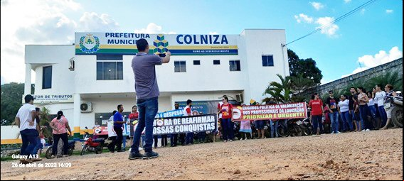 Trabalhadores da Educação da rede municipal de Colniza se mobilizam pelo Piso Nacional