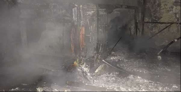 Vidraçaria é destruída por incêndio em MT