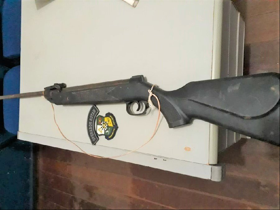 Aripuanã: Polícia apreende arma de pressão adaptada para calibre 22