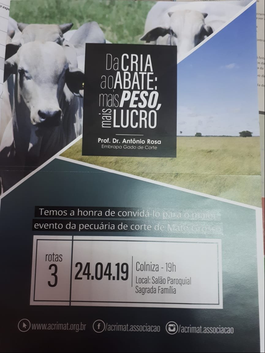 Município de Colniza recebe na próxima semana a equipe do Acrimat em Ação 2019