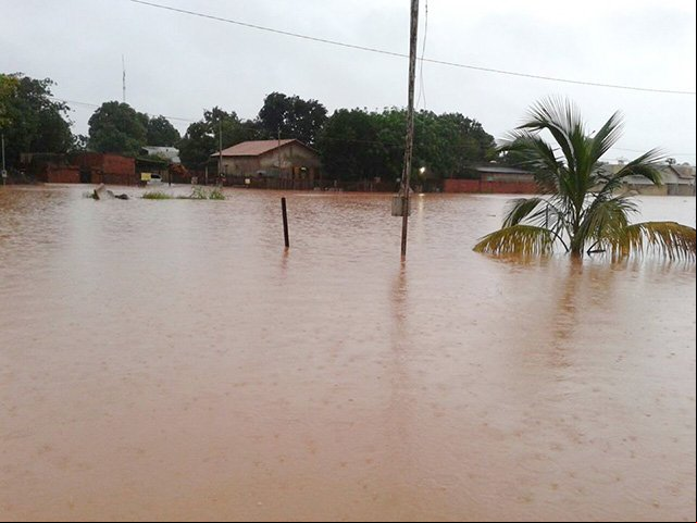 Chuva intensa deixa Campo Novo dos Parecis em situação de calamidade