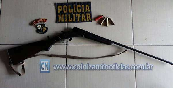 Moradora do município de Colniza-MT é presa por posse ilegal de arma de fogo
