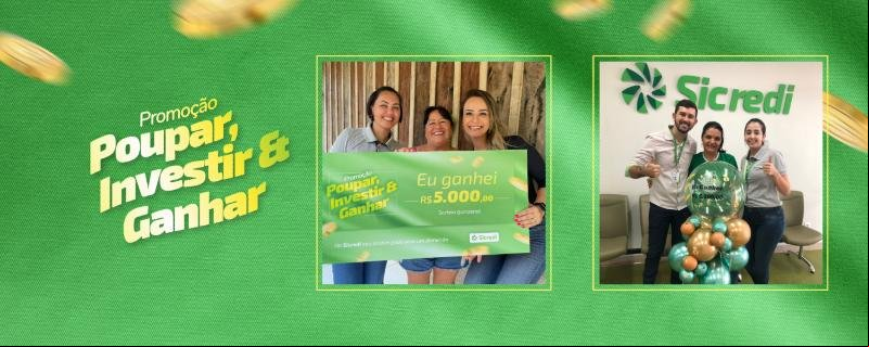 Poupar, Investir e Ganhar: Confira os ganhadores da cooperativa Sicredi Univales no mês de Agosto
