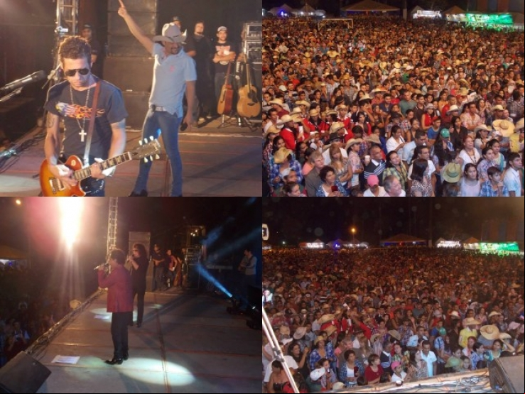 População lota show de Edson e Hudson em Colniza-MT