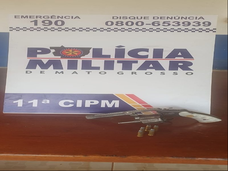 Polícia Militar apreende arma de fogo e evita homicídio em Colniza