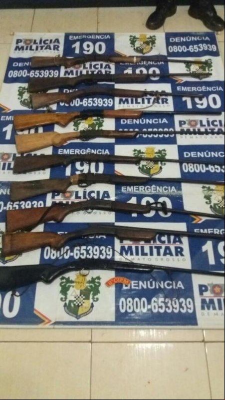 Em Colniza, PM descobre esconderijo de armas furtadas por adolescente