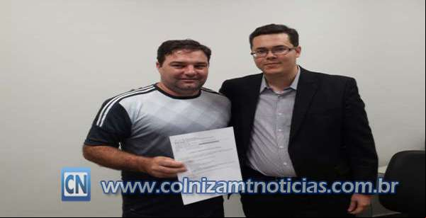 Professor Fábio, agradece a Vara do Trabalho de Colniza por viabilizar recursos provenientes de Ação Civil Pública para aplicação em Educação Esportiva