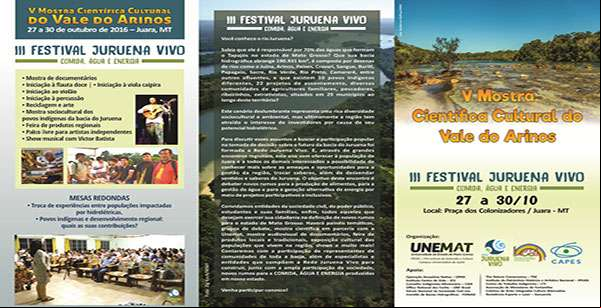 III Festival Juruena Vivo tem programação definida, de 27 a 30 de outubro, em Juara, MT