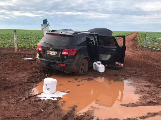 Grupo armado invade fazenda para roubar agrotóxicos e troca tiros com a PM