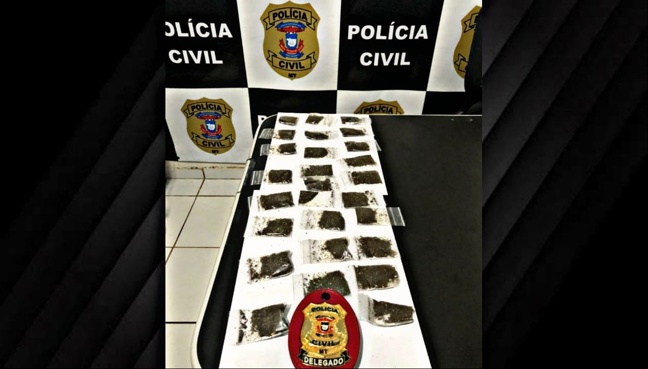 Polícia civil de Guarantã prende casal com 27 papelotes de maconha que seguia de Santarém para Colniza