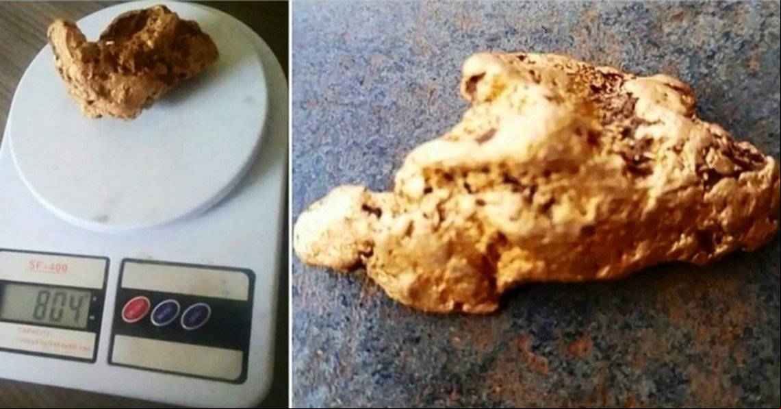 Caçador acha pepita de ouro de R$ 112 mil em buraco de tatu