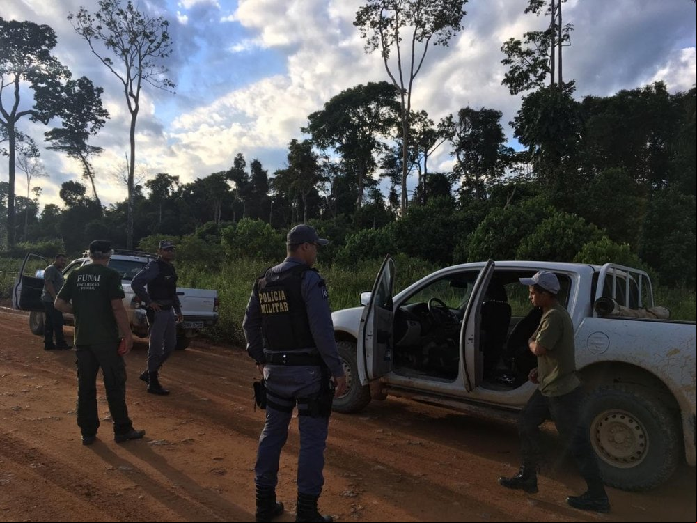 Funai e polícia militar flagram tentativa de grilagem em terra indígena Kawahiva em Colniza