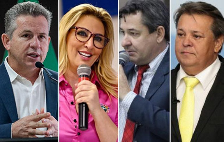 Quatro candidatos concorrem ao governo de Mato Grosso em 2022